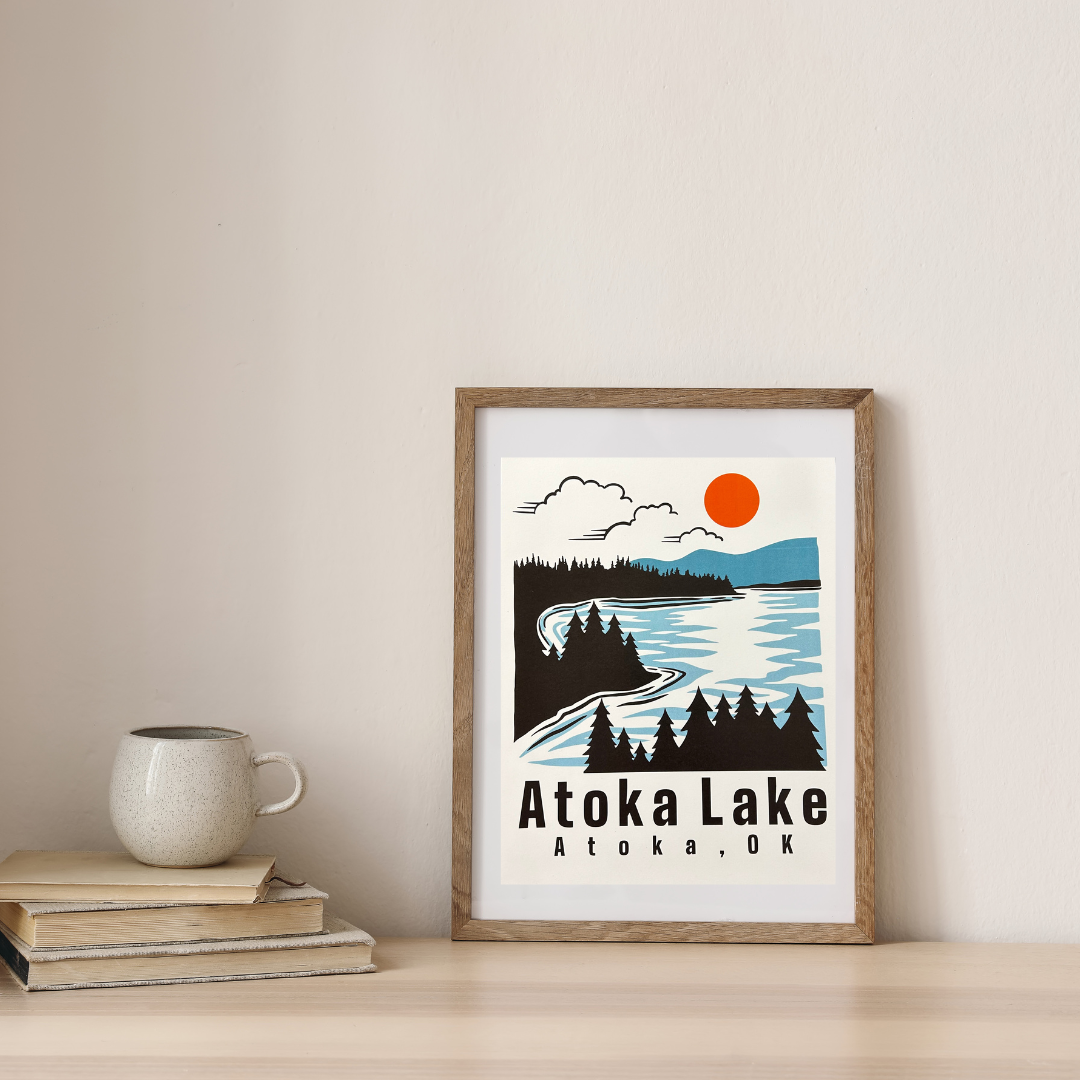 Atoka Lake Print