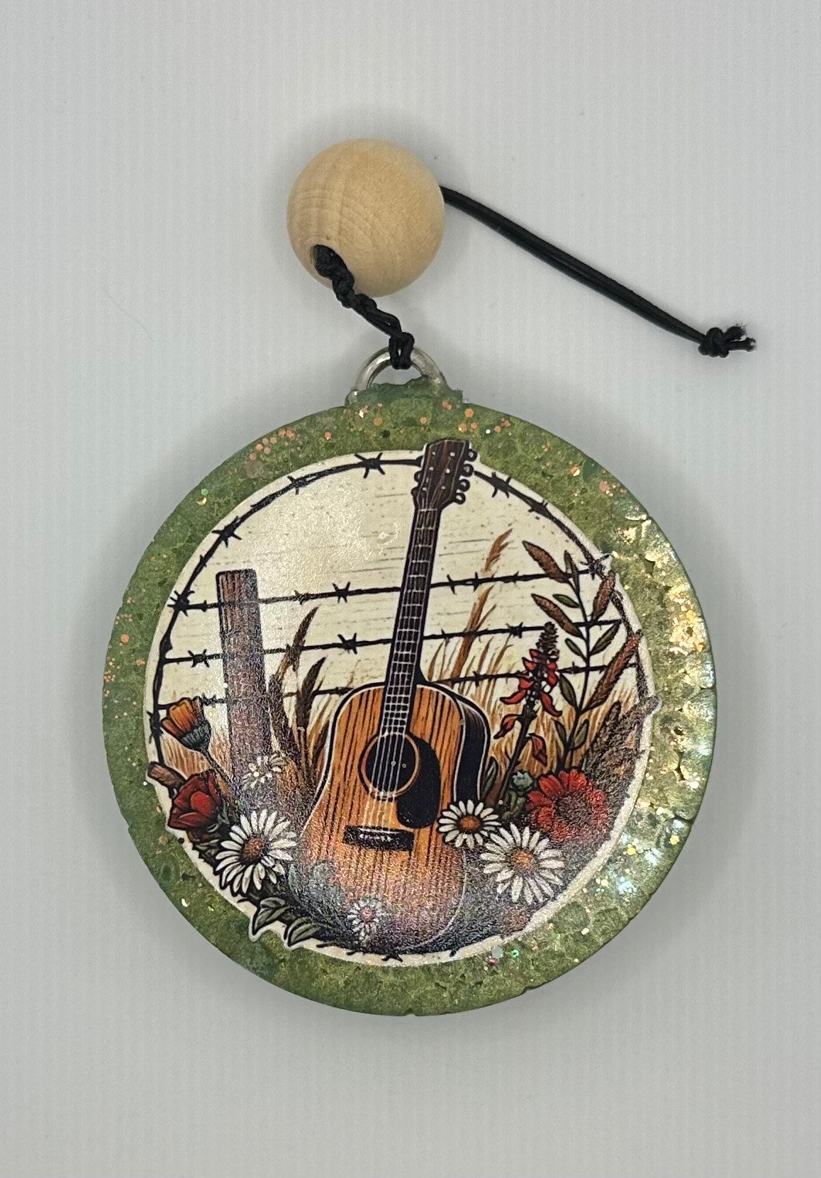 Cowboy in the Bluff Car Freshie