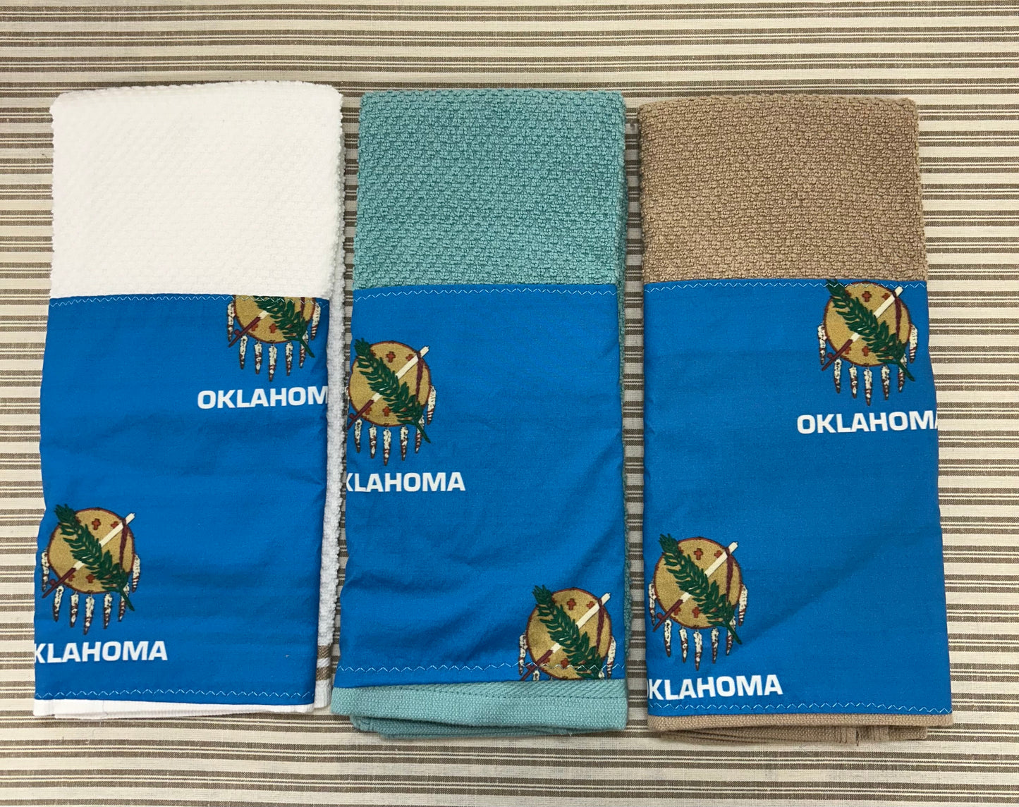 Oklahoma Flag Kitchen Towels