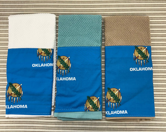 Oklahoma Flag Kitchen Towels