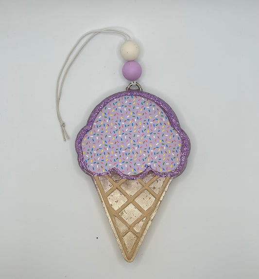 Vanilla Ice Cream Car Freshie