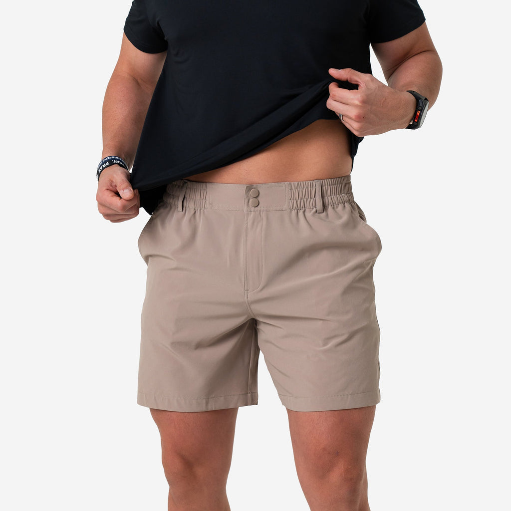 Cobblestone Khaki Everyday Short 7"