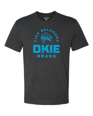 Fish Okla T  - Charcoal