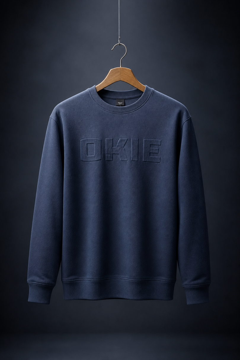 Okie Puff Sweatshirt - Indigo