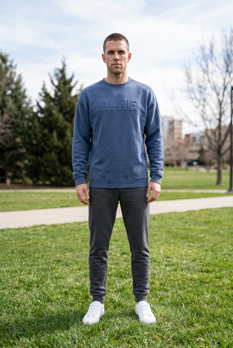 Okie Puff Sweatshirt - Indigo