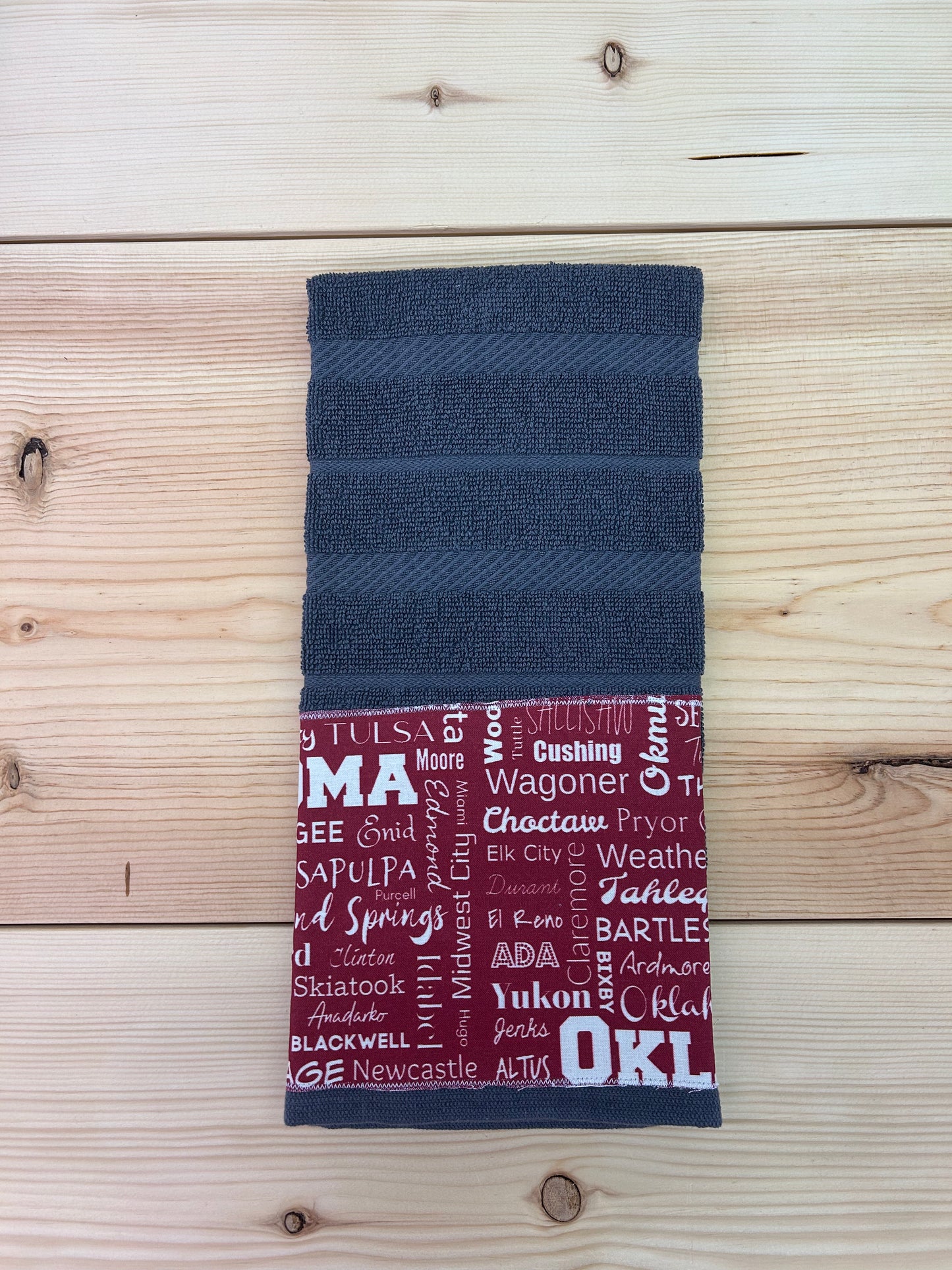 Oklahoma Towns Kitchen Towels