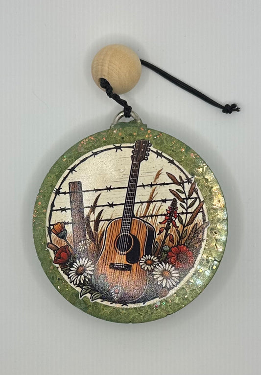 Cowboy in the Bluff Car Freshie