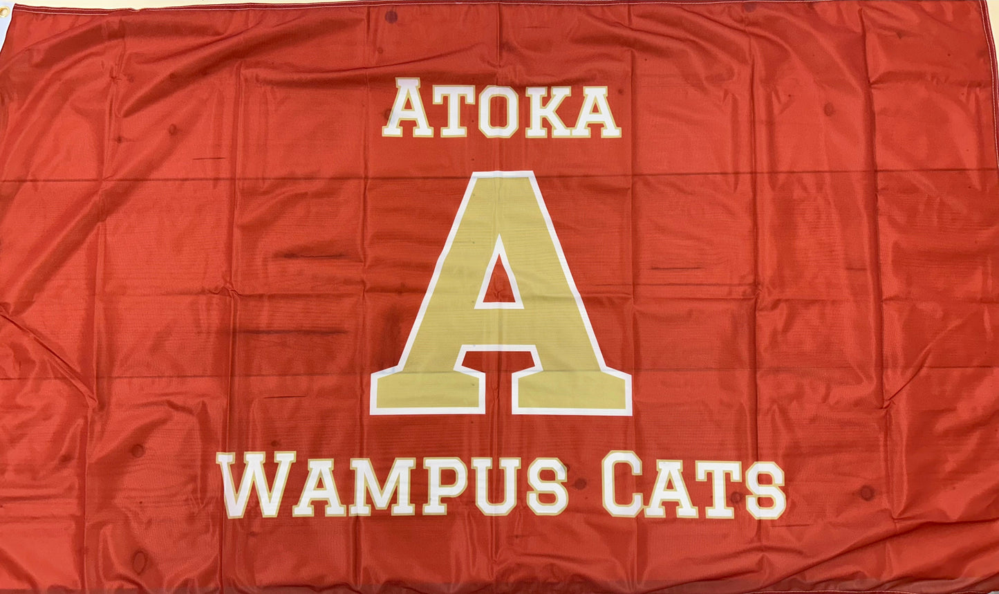 Large Atoka Wampus Cat Flag (manufacturing mistake)