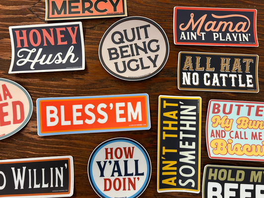 Southern Sayings Stickers