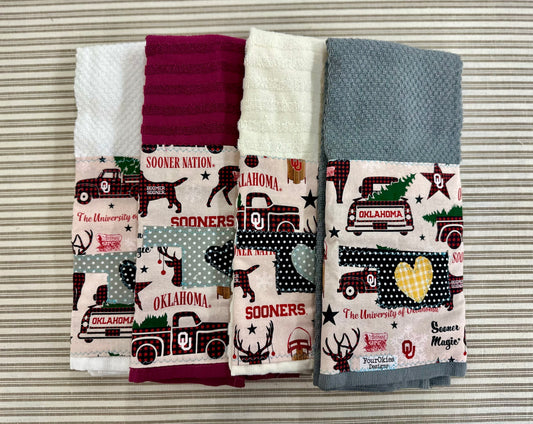 Okie Christmas Kitchen Towels