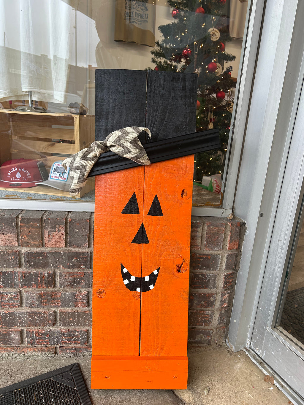 Pumpkin/Santa Holiday sign