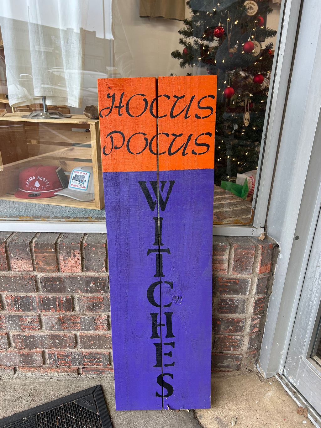Witches/Grinches Holiday Sign