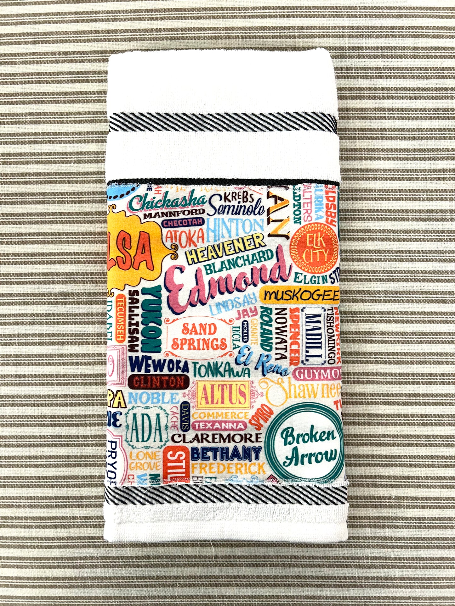 Oklahoma Towns Kitchen Towels