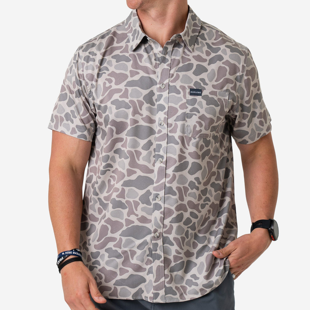 Classic Deer Camo Performance Button Up