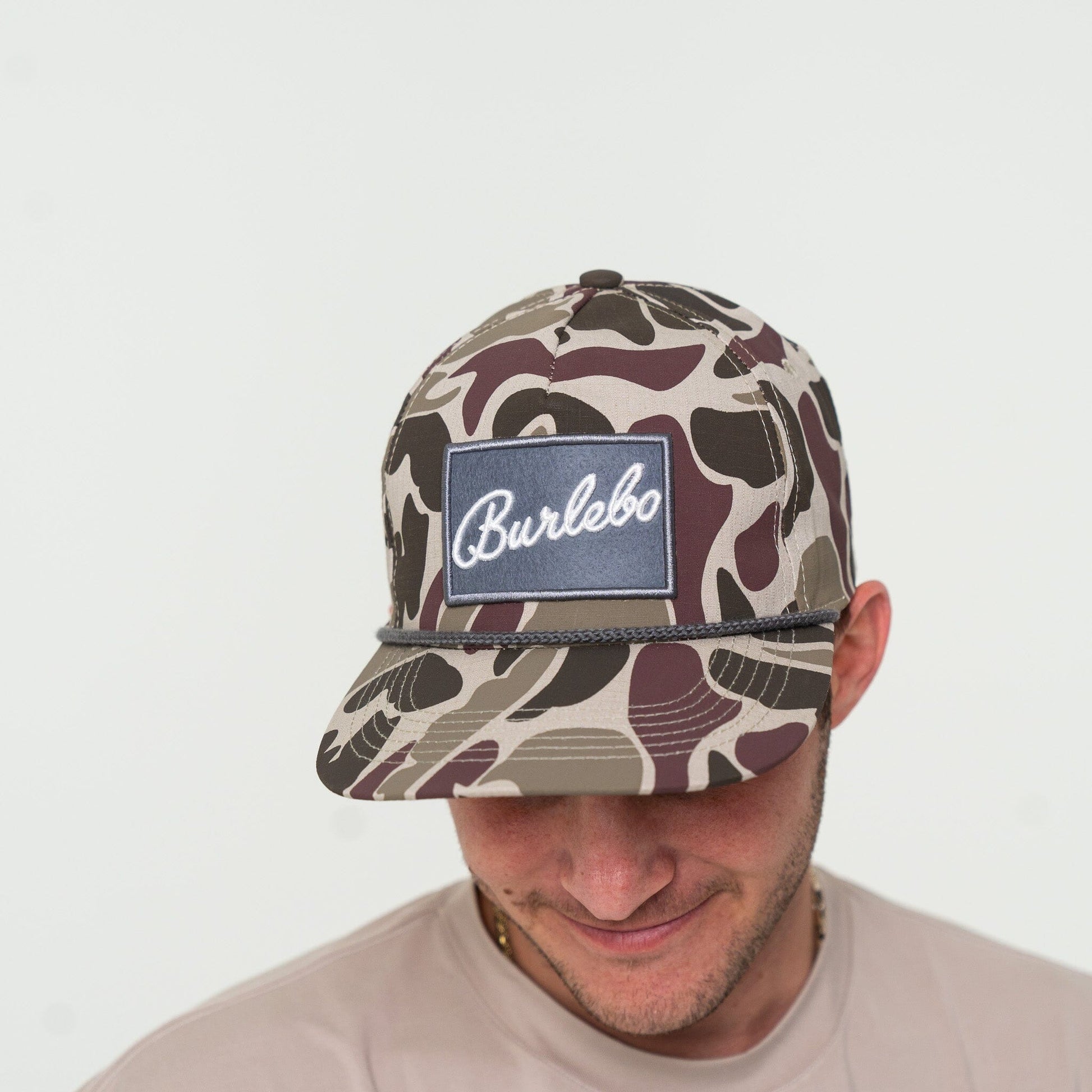 BURLEBO Grey Patch Camo Cap