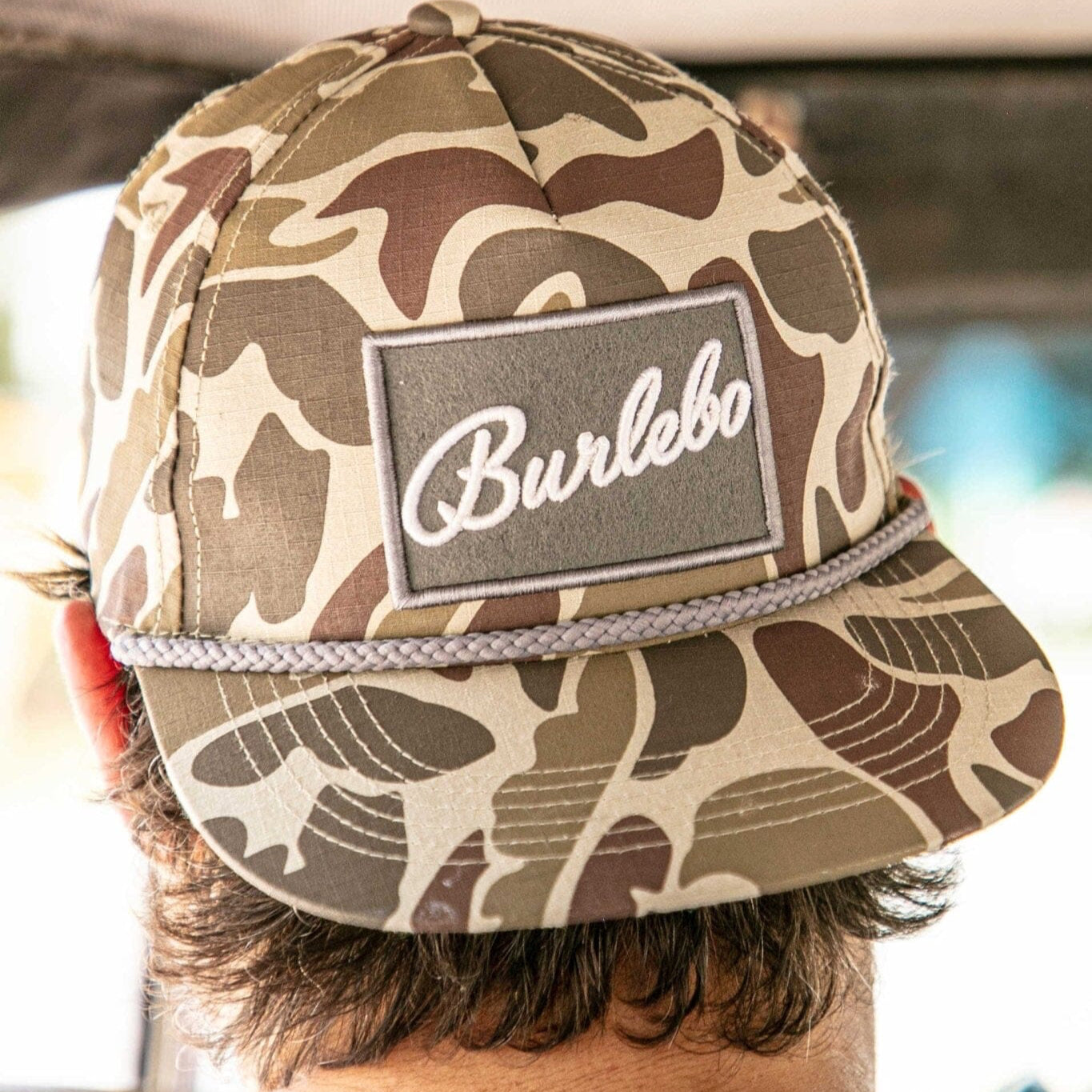 BURLEBO Grey Patch Camo Cap
