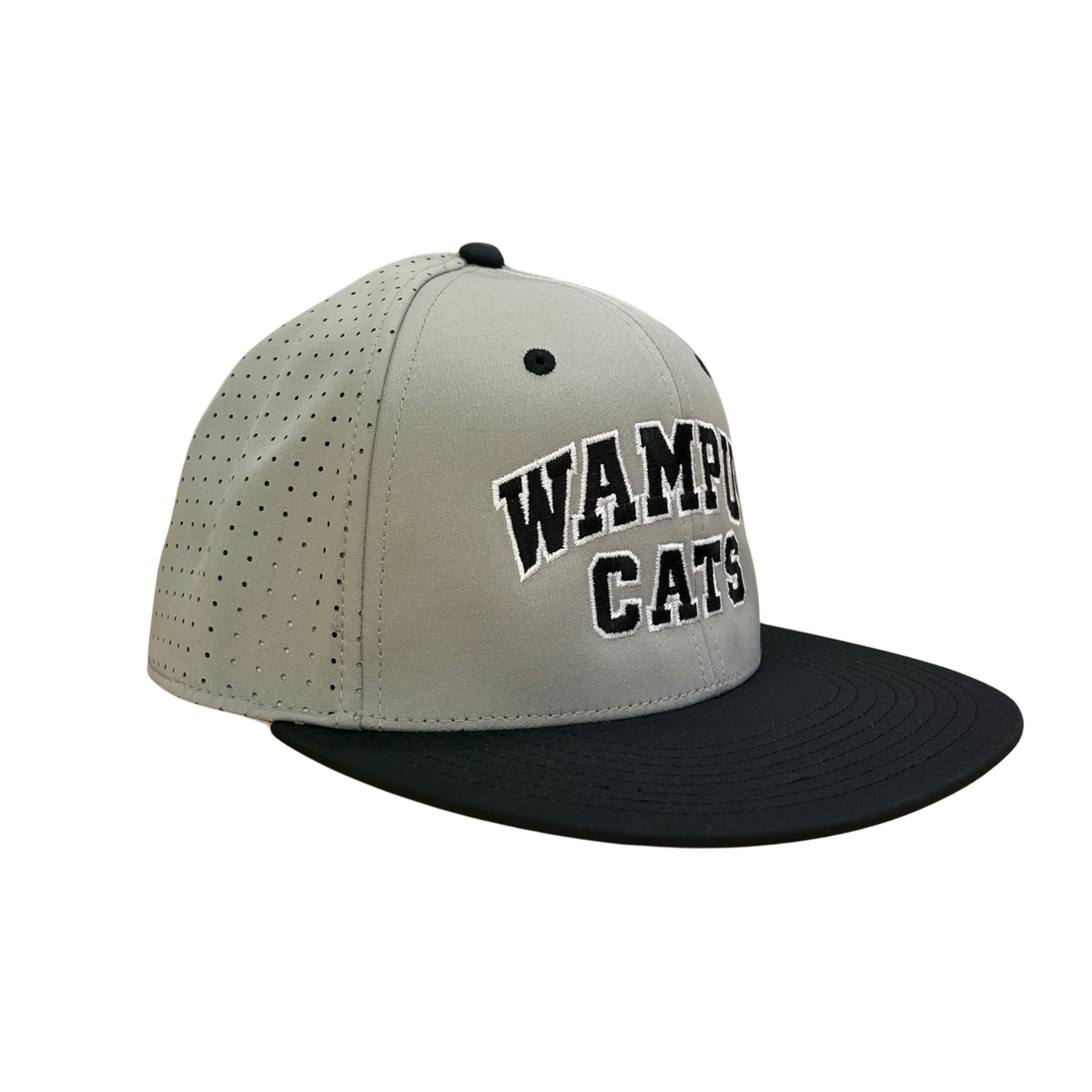 Fitted Grey and Black Wampus Cats Hat
